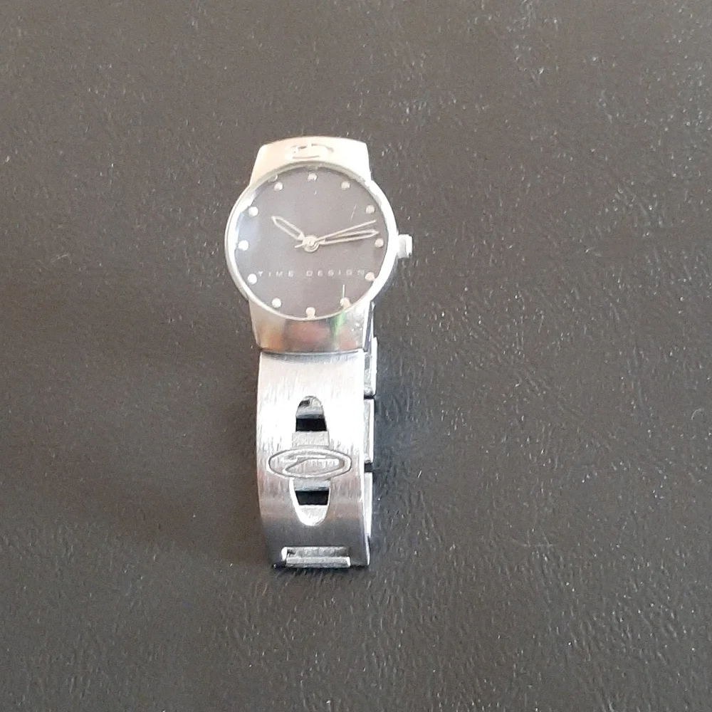 Rare Vintage Time Design Zirconium Watch for Women EUC